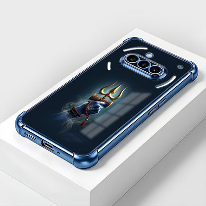 Nothing Phone 3a 5G Premium Golden Trishul Airbags Printed Back Case
