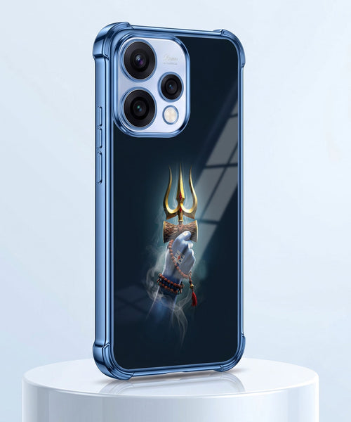 Oppo Reno 15 5G Premium Golden Trishul Airbags Printed Back Case