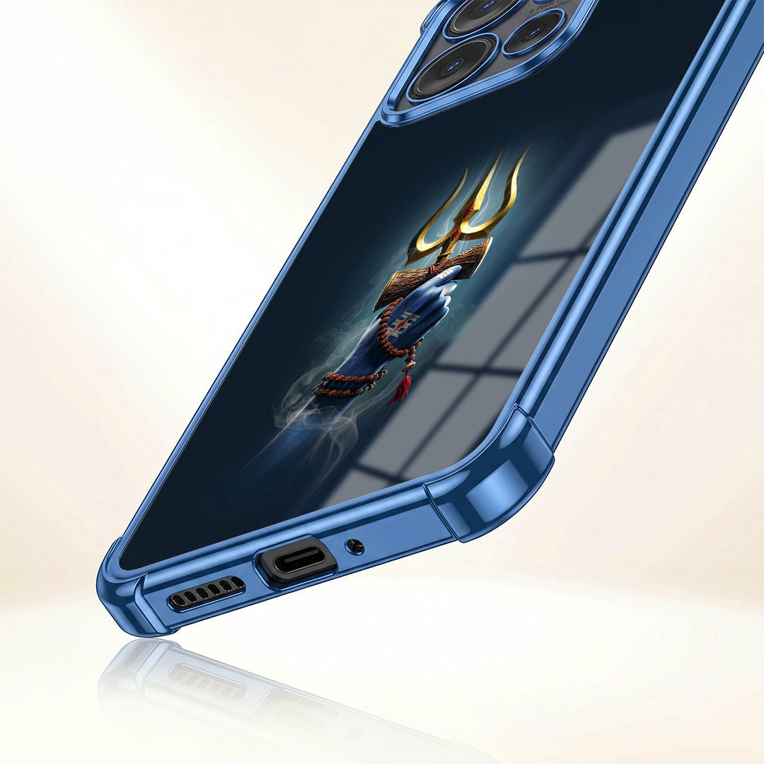 Motorola Edge 50 Neo 5G Premium Golden Trishul Airbags Printed Back Case
