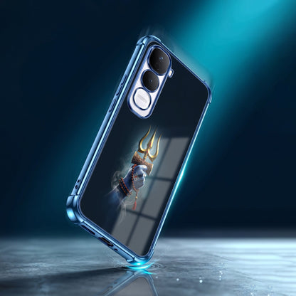 Vivo Y400 Pro 5G Premium Golden Trishul Airbags Printed Back Case