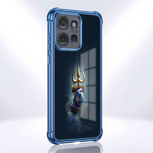 Motorola Edge 50 5G Premium Golden Trishul Airbags Printed Back Case