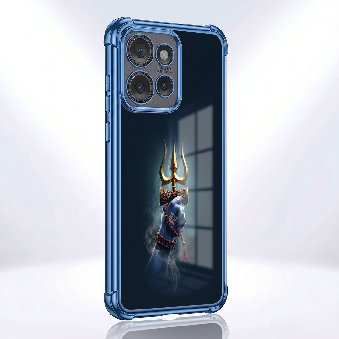 Motorola Edge 50 Neo 5G Premium Golden Trishul Airbags Printed Back Case