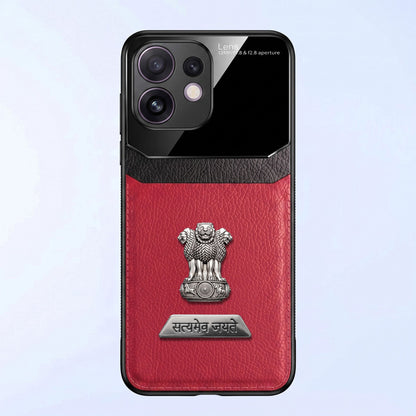 Oppo Reno 16 5G Satyamev Jayate 2-in-1 Emblem Leather Lens Protective Back Case
