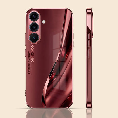 Samsung Galaxy A56 5G Infinity Energy Burgundy Electroplated Glass Back Case