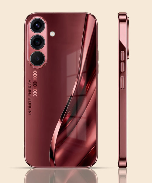 Samsung Galaxy A56 5G Infinity Energy Burgundy Electroplated Glass Back Case