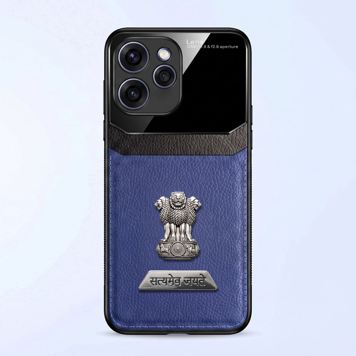 Oppo Reno 15 Pro Mini 5G Satyamev Jayate 2-in-1 Emblem Leather Lens Protective Back Case