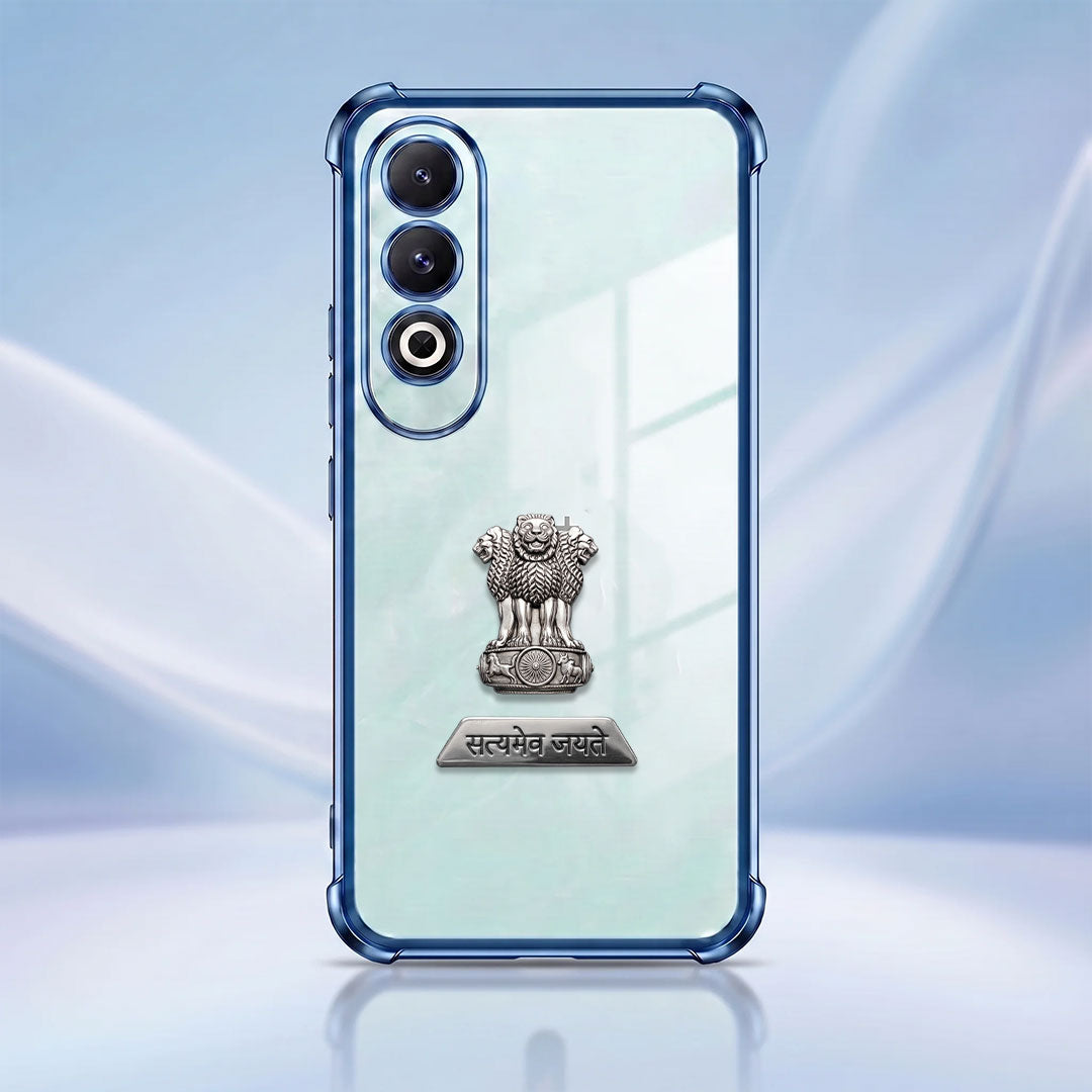 OnePlus Nord CE4 5G Satyamev Jayate 2-in-1 Emblem Transparent Shockproof Airbag Case