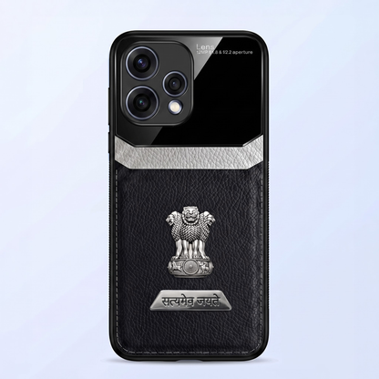 Oppo Reno 15 5G Satyamev Jayate 2-in-1 Emblem Leather Lens Protective Back Case