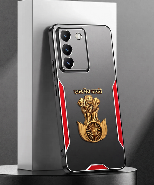 Vivo Y200e 5G Satyamev Jayate 3D Metal Aluminium Back Case