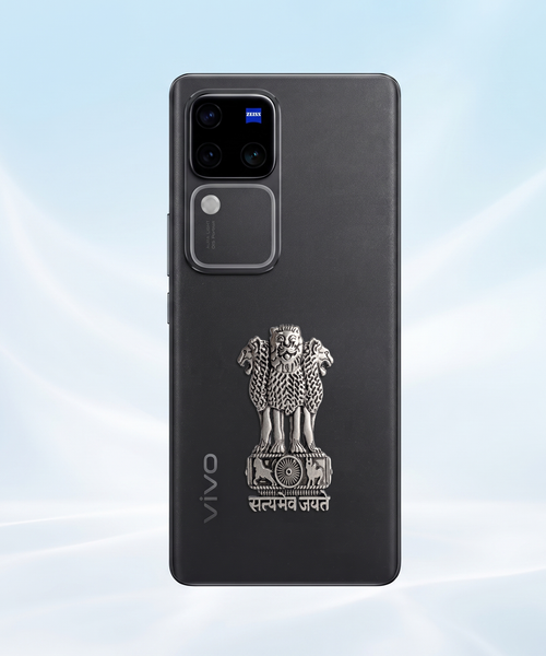 Vivo V30 5G Compatible Satyamev Jayate 3D Metal Emblem Sticker