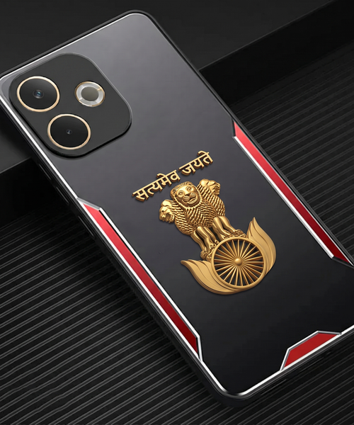Oppo A5 Pro 5G Satyamev Jayate 3D Metal Aluminium Back Case
