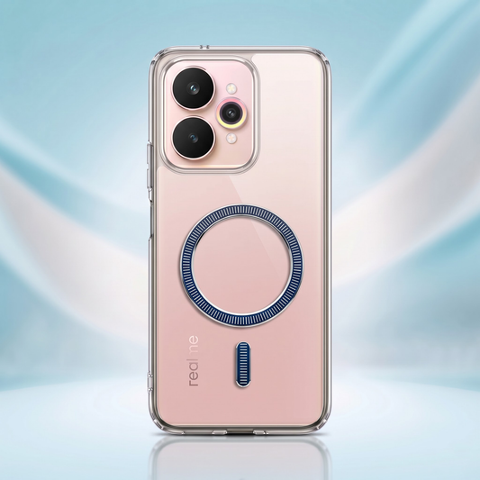 Realme 15 5G Transparent Anti-Yellow MagSafe Shockproof Case