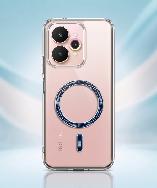 Realme 15 5G Transparent Anti-Yellow MagSafe Shockproof Case