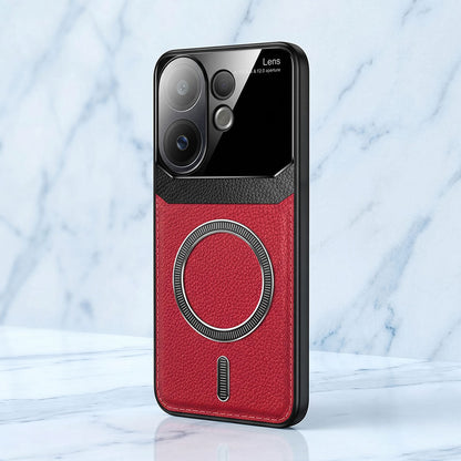 Vivo V60 5G Premium Magsafe Magnetic Leather Lens Protective Case