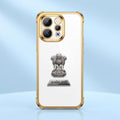 Vivo V70 5G Satyamev Jayate 2-in-1 Emblem Transparent Shockproof Airbag Case