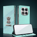 Redmi Note 14 Pro+ 5G Metal Satyamev Jayate 2-in-1 Emblem Magnetic Flip Wallet Case