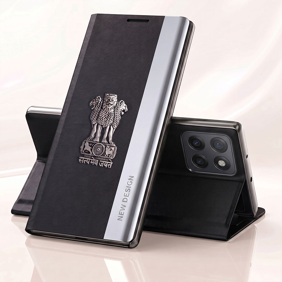 Motorola Edge 60 Stylus 5G Satyamev Jayate Flip Leather Case