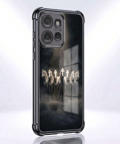 Motorola Edge 50 Neo 5G Running Horses Airbags Printed Back Case