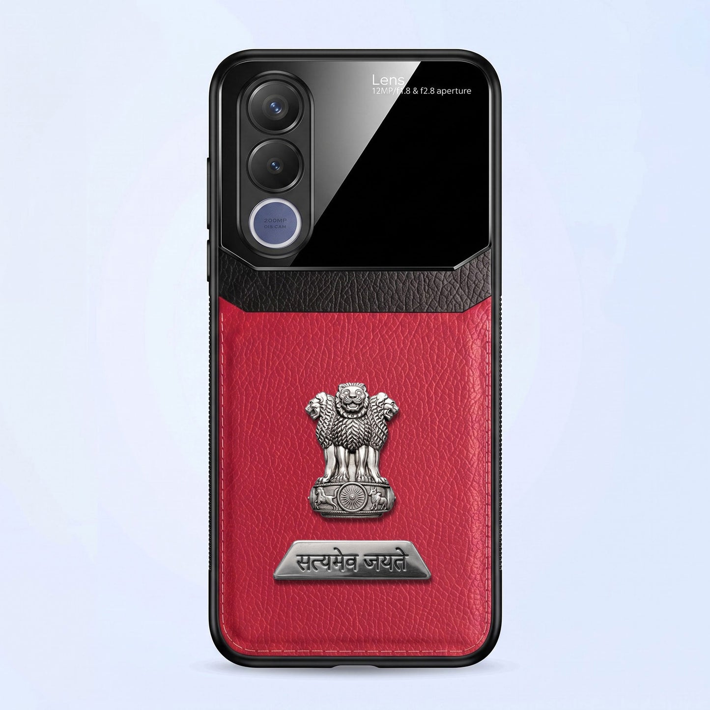 Vivo V70 FE 5G Satyamev Jayate 2-in-1 Emblem Leather Lens Protective Back Case