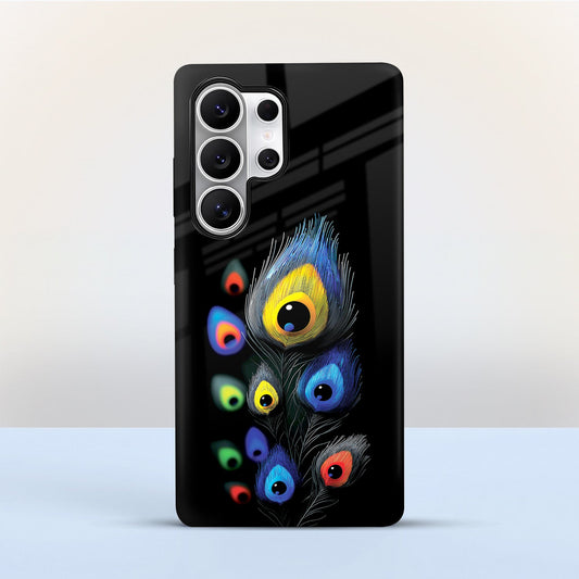Samsung Galaxy S24 Ultra 5G Multi-Feather Peacock Protective Cases