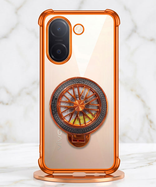 Vivo V60e 5G Stress Buster Wheel Rotating Airbag Cosmic Orange Case