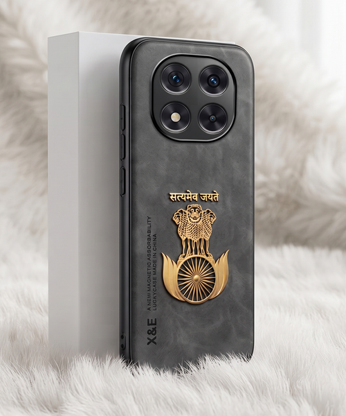 Redmi Note 14 Pro+ 5G Satyamev Jayate Comfortable Leather Phone Case