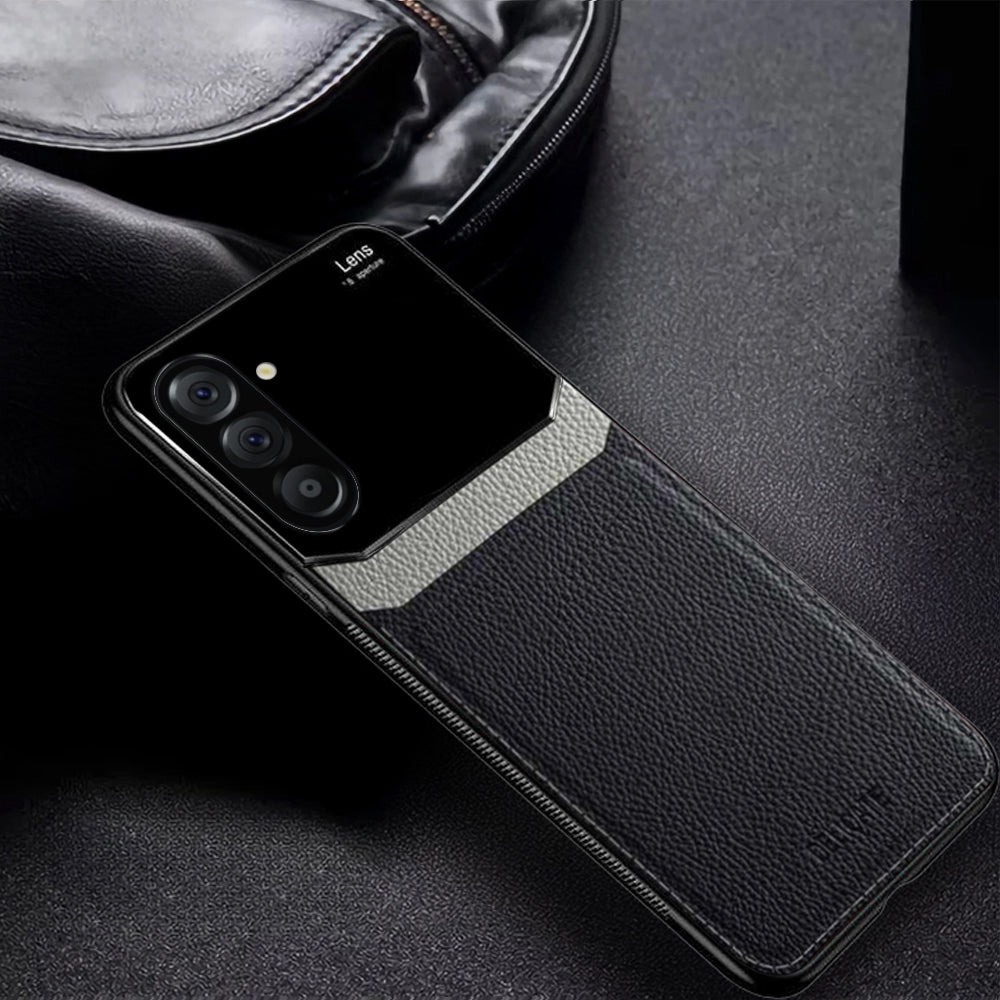 Samsung Galaxy A56 5G Premium Leather Lens Protective Case