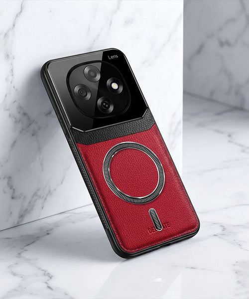 Oppo F31 Pro 5G Premium Magsafe Magnetic Leather Lens Protective Case