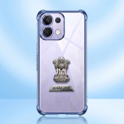 Oppo K13 5G Satyamev Jayate 2-in-1 Emblem Transparent Shockproof Airbag Case