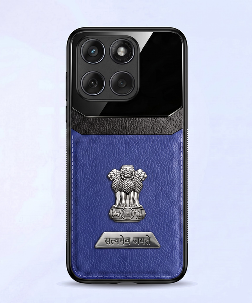 Motorola Edge 60 Fusion 5G Satyamev Jayate 2-in-1 Emblem Leather Lens Protective Back Case