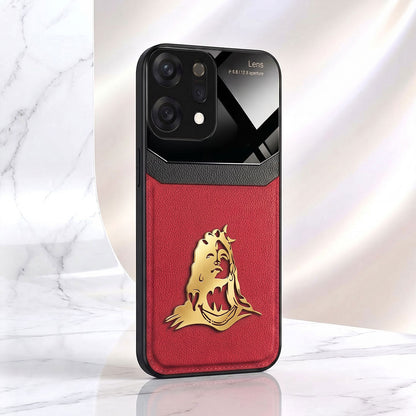 Oppo Reno 14 5G Mahadev 3D Gold Metal Leather Back Case