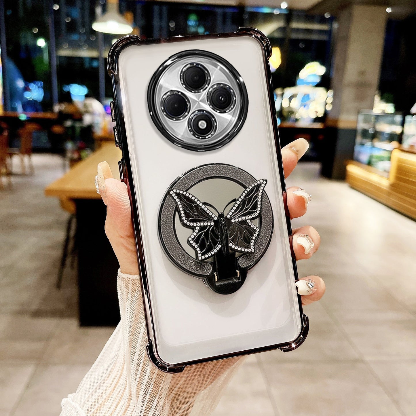 Oppo F27 Pro+ 5G Premium Butterfly Stand Airbags Case