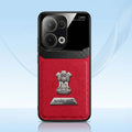 Oppo Reno 13 5G Satyamev Jayate 2-in-1 Emblem Leather Lens Protective Back Case