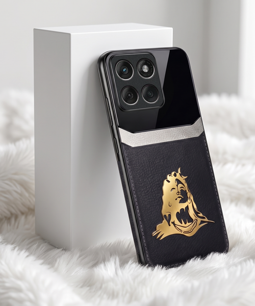 Motorola Edge 60 Fusion 5G Mahadev 3D Gold Metal Leather Back Case