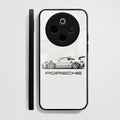 Vivo T4 5G Premium Acrylic Shockproof Glass Back Case (White Porsche)