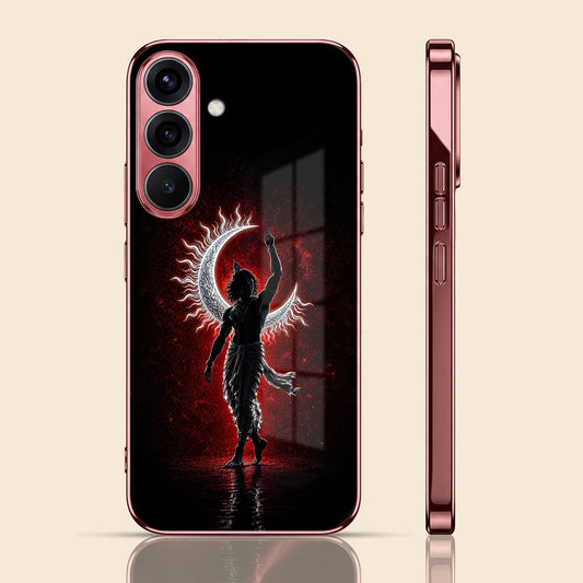 Samsung Galaxy A36 5G Crimson Divine Burgundy Electroplated Glass Back Case