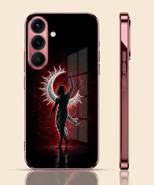 Samsung Galaxy A36 5G Crimson Divine Burgundy Electroplated Glass Back Case