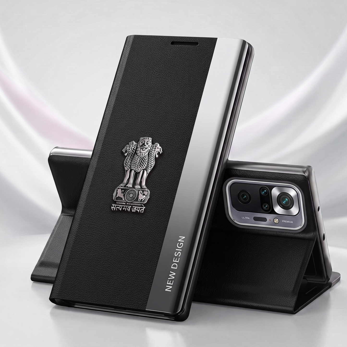 Redmi Note 10 Pro 5G Satyamev Jayate Flip Leather Case