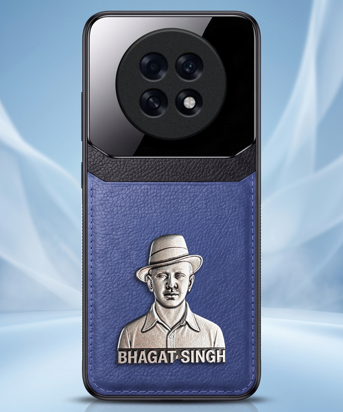 Oppo F31 Pro+ 5G Shaheed Bhagat Singh 3D Metal Leather Back Case