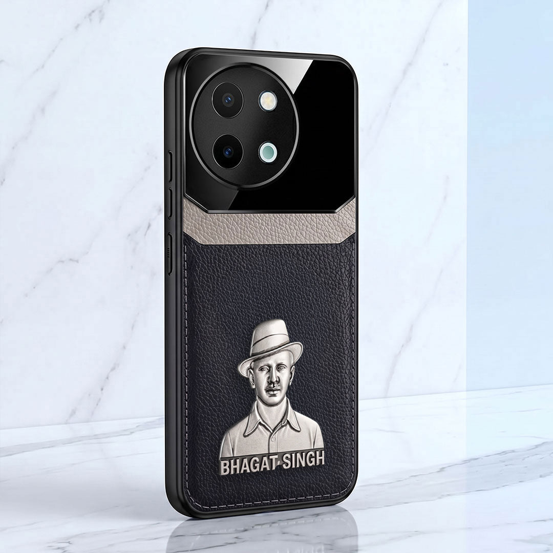Vivo Y58 5G Shaheed Bhagat Singh 3D Metal Leather Back Case