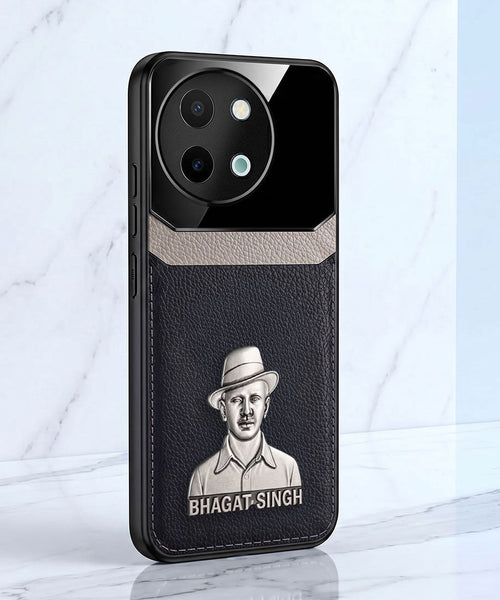 Vivo Y58 5G Shaheed Bhagat Singh 3D Metal Leather Back Case
