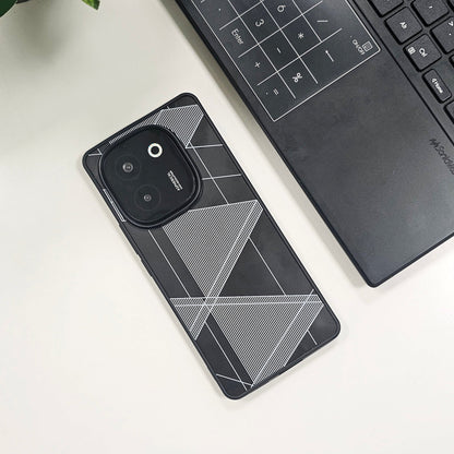 Vivo T3 Pro 5G Triangle Pattern Matte Back Shockproof Case