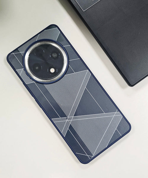 Oppo F27 Pro 5G Triangle Pattern Matte Back Shockproof Case