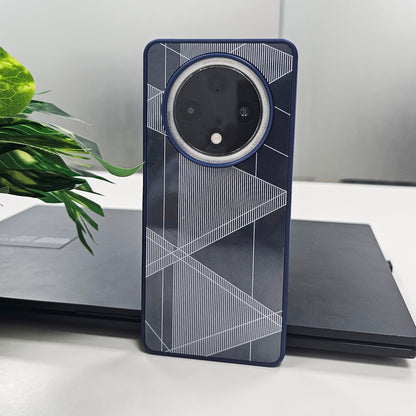 Oppo F27 Pro+ 5G Triangle Pattern Matte Back Shockproof Case