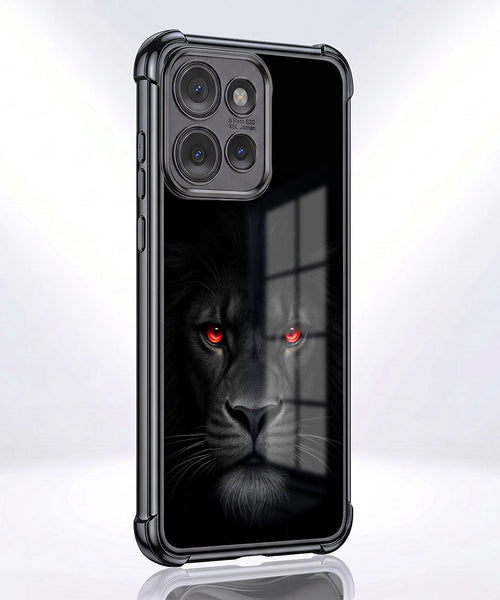 Motorola Edge 50 5G Premium Black Lion Airbags Printed Back Case