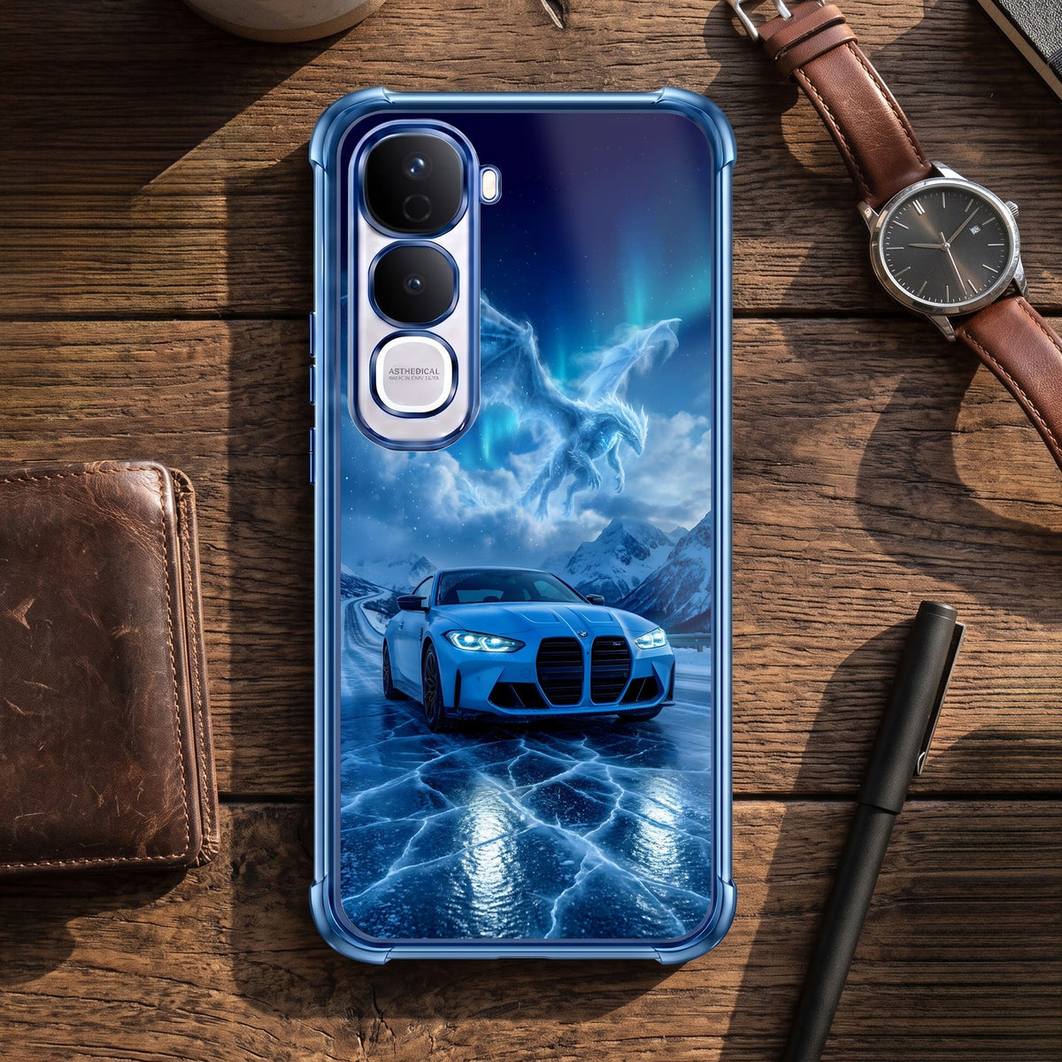 Vivo Y400 Pro 5G Premium BMW Car Airbags Printed Back Case