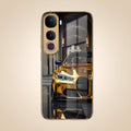 Vivo Y400 Pro 5G Golden BMW Gold Electroplated Glass Phone Back Case