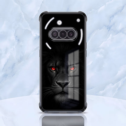Nothing Phone 3a 5G Premium Black Lion Airbags Printed Back Case