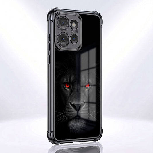 Motorola Edge 50 Neo 5G Premium Black Lion Airbags Printed Back Case