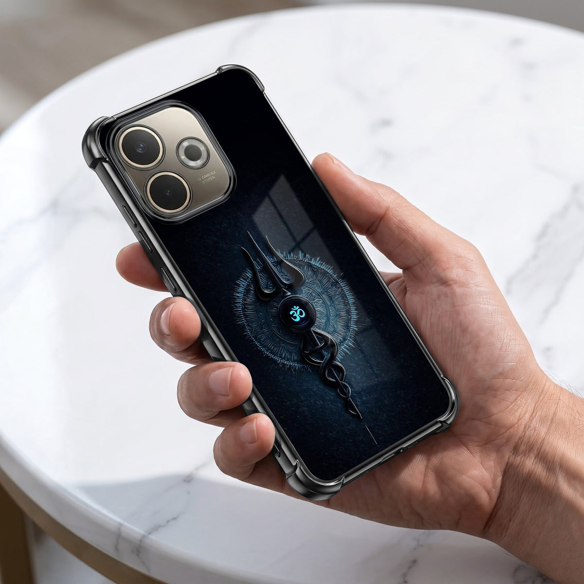 Oppo A5 Pro 5G Shiva Aura Airbags Printed Back Case
